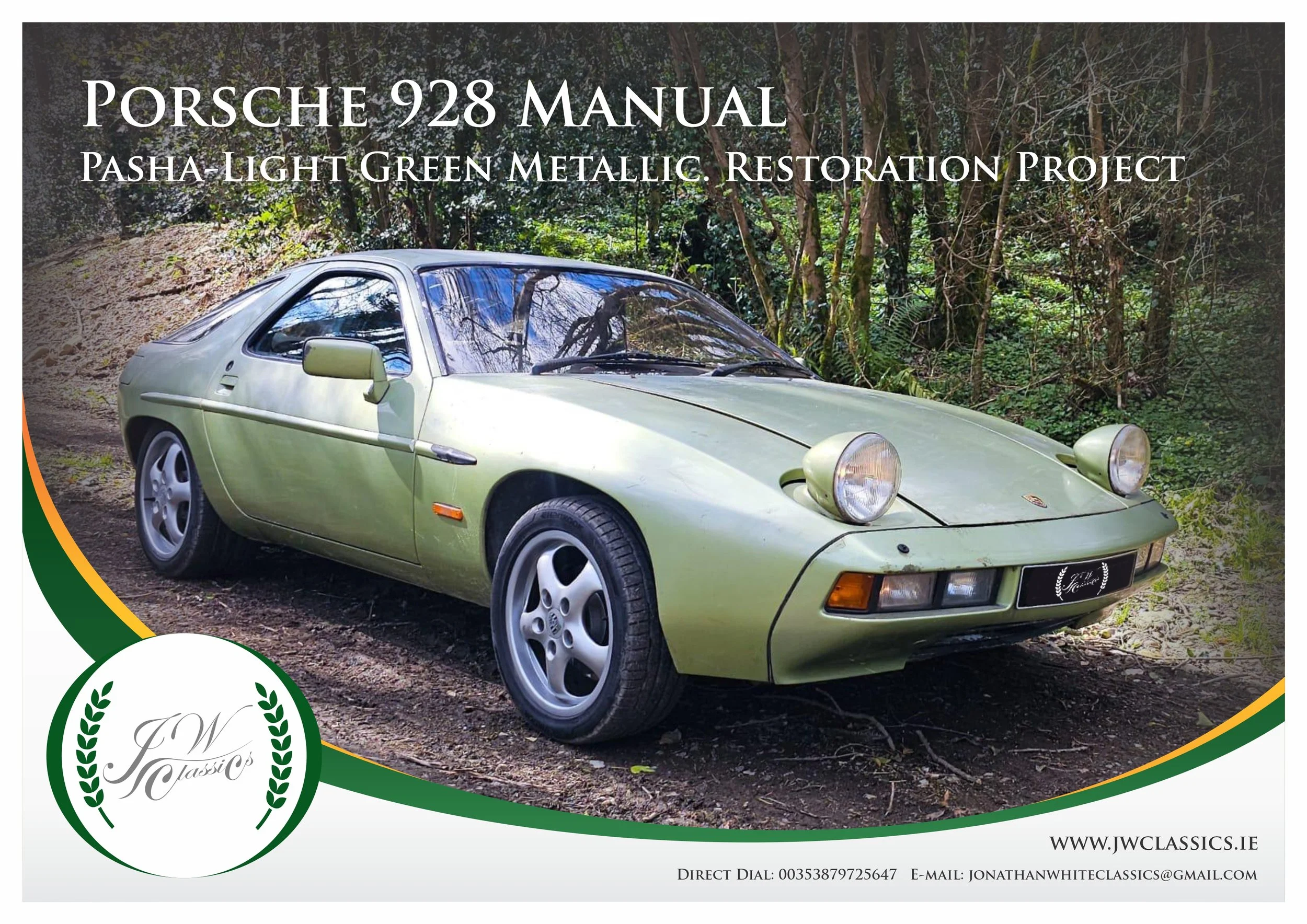 rubページ SOLD - Porsche 928 Manual & Pasha — JW Classics Ireland | Classic